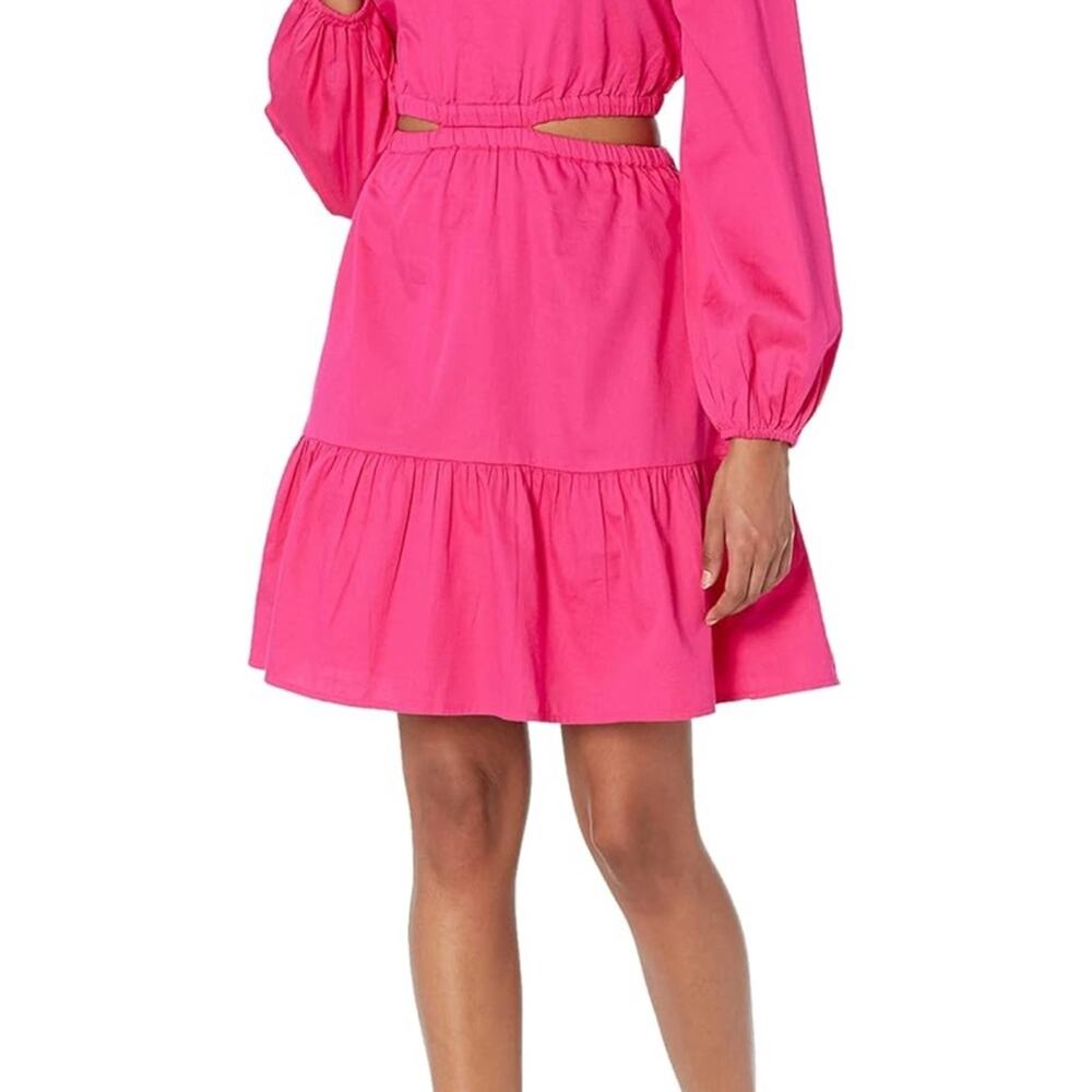 The Drop Women's Sita Short Cut Out Cotton Sateen Dress